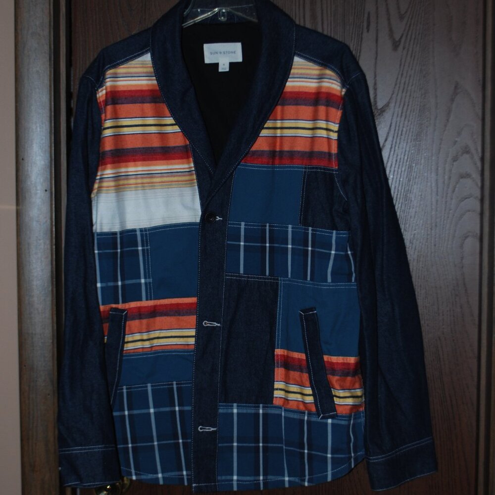 ***SALE*** - Sun + Stone Denim Patchwork Jacket - XL